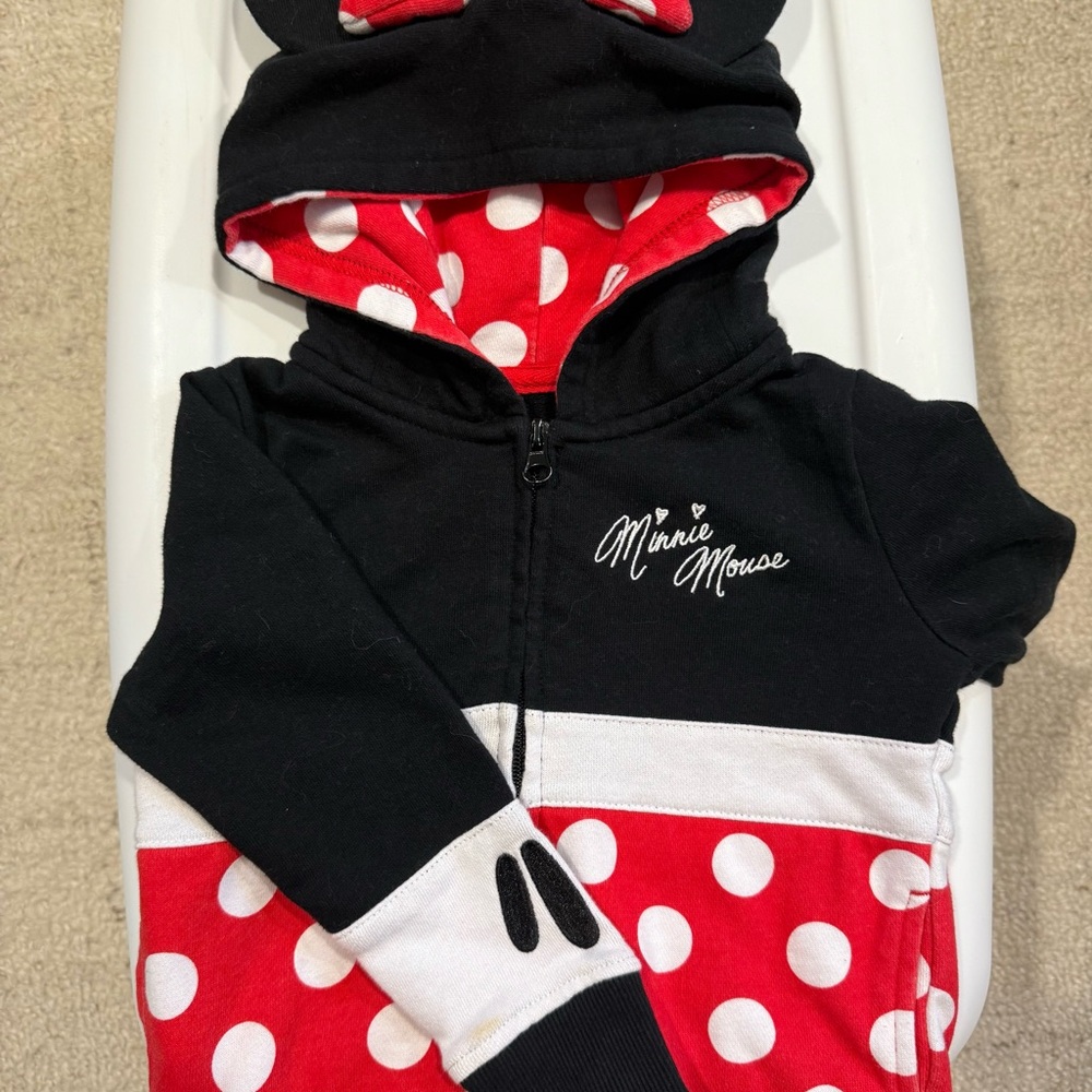 Disney Parks, kids Minnie Mouse Polka Dot Hoodie